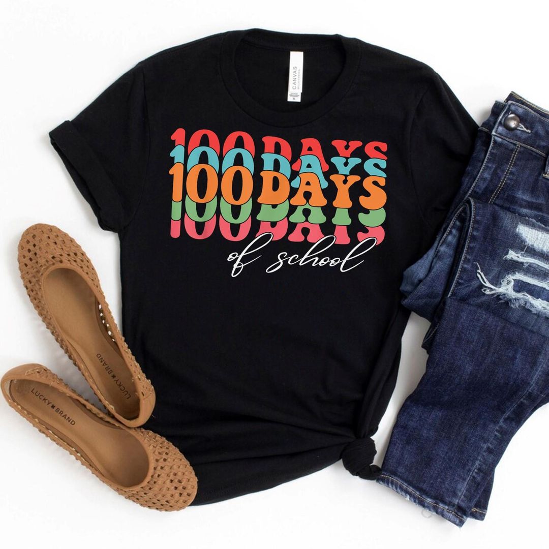 100th Day School Teacher Student Kids 100 Days Of School Shirt